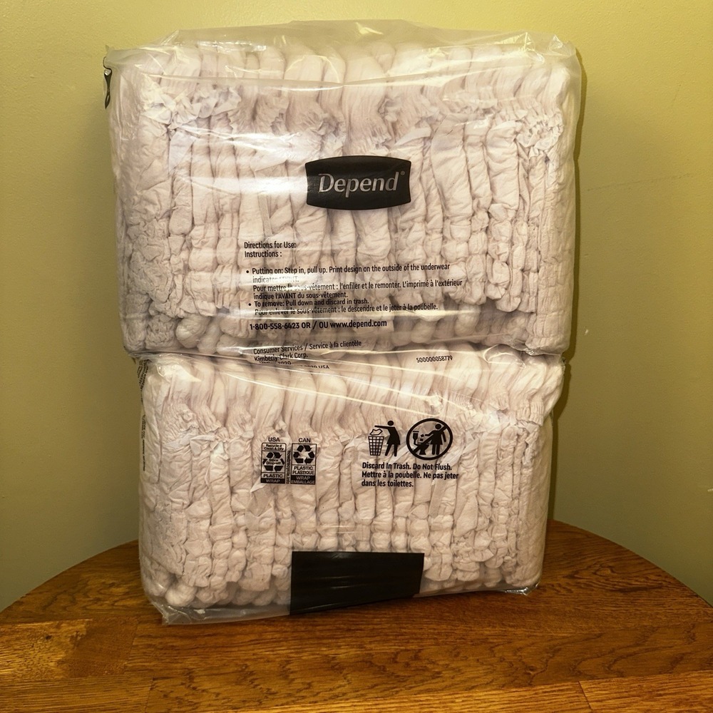 Depend Fresh Protection Incontinence Underwear for Women~Medium~Pink~38 Ct~NEW!! - Picture 2 of 3